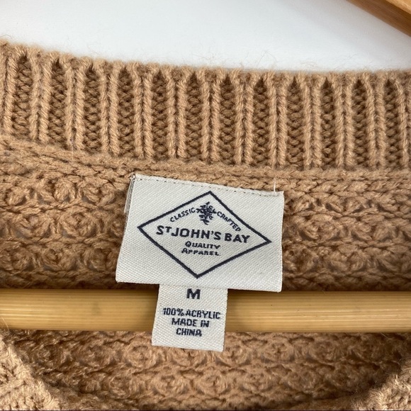 Waffle knit pullover sweater Size Medium - Picture 4 of 9